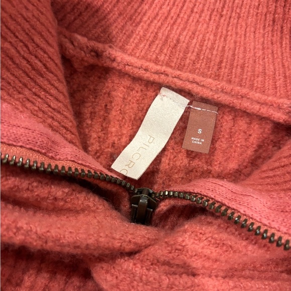 Anthropologie Pilcro Side-zip Sweater Hoodie In Pink Size Small - Picture 8 of 10